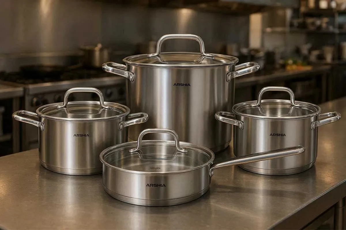 آیا قابلمه استیل برای سلامتی ضرر دارد؟ بررسی علمی استیل ۱۸/۱۰ عرشیا