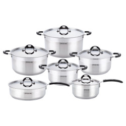 سرویس قابلمه 12 پارچه استیل عرشیا مدل SS478-3319
