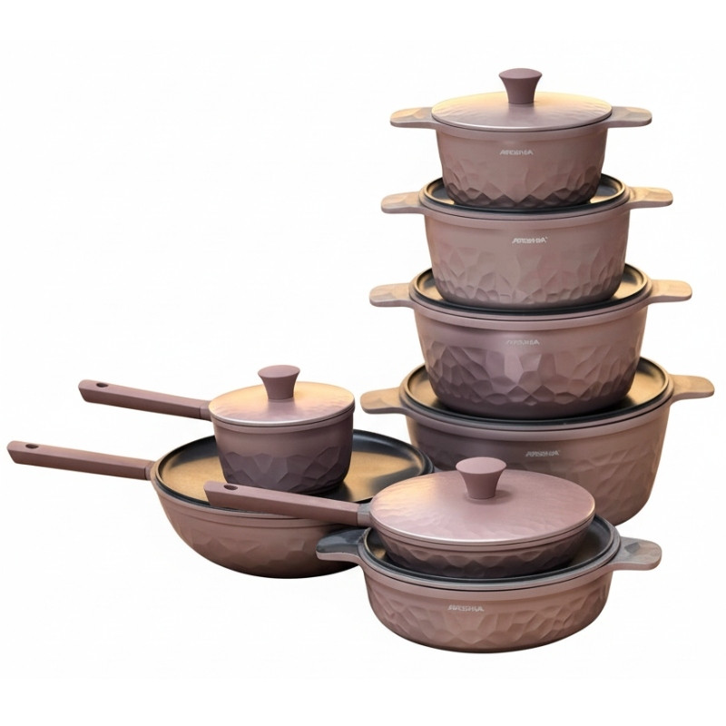 قیمت خرید  سرویس قابلمه 16 پارچه چدن گرانیت عرشیا مدل CO110-3302
