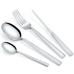 سرویس قاشق چنگال استیل براق 18 نفره 95 پارچه عرشیا مدل TM278S-3406