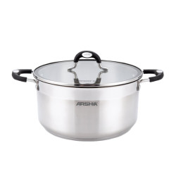 قابلمه دو درب 26 سانت استیل عرشیا مدل SS478-3081 قابلمه دو درب 26 سانت استیل عرشیا مدل SS478-3081