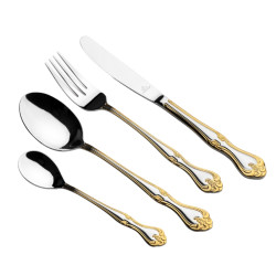 سرویس قاشق چنگال استیل 12 نفره 48 پارچه عرشیا مدل TM112G-3763 سرویس قاشق چنگال استیل 12 نفره 48 پارچه عرشیا مدل TM112G-3763