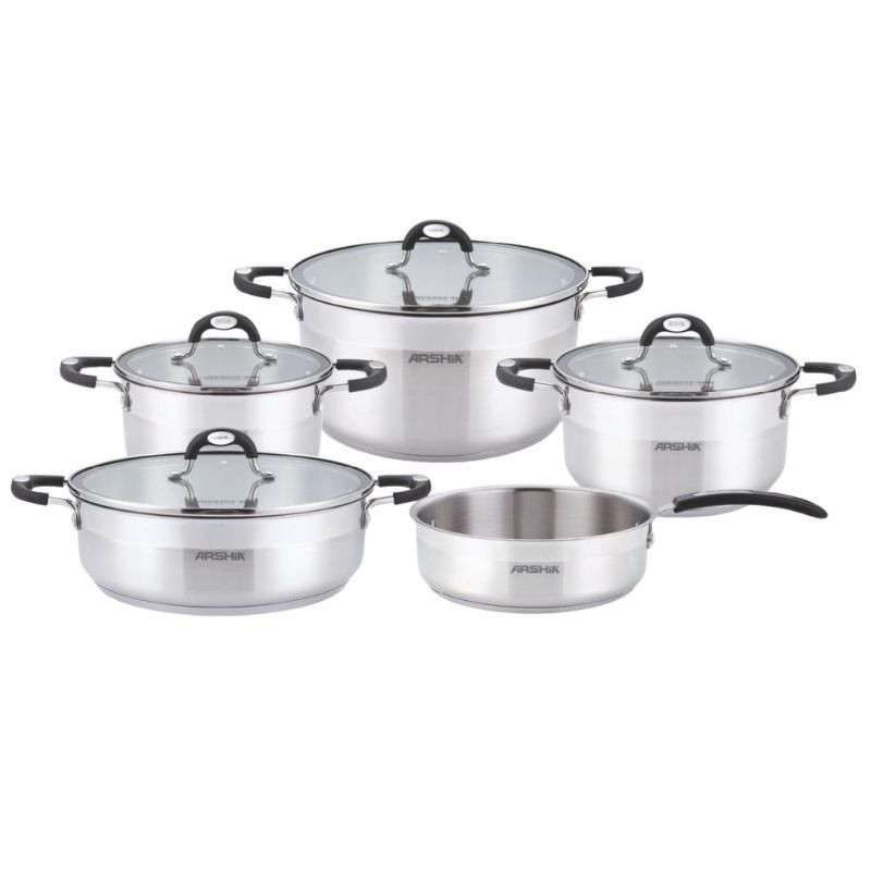 قیمت خرید سرویس قابلمه 9 پارچه استیل عرشیا مدل SS478-3745 قیمت خرید سرویس قابلمه 9 پارچه استیل عرشیا مدل SS478-3745