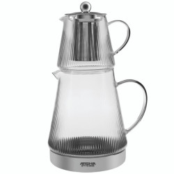 ست کتری و قوری پیرکس شعله مستقیم عرشیا مدل GT115-3836