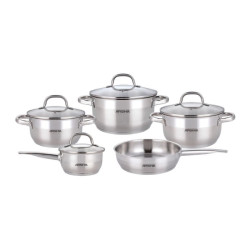 سرویس قابلمه استیل 9 پارچه عرشیا مدل SS180-3869 سرویس قابلمه استیل 9 پارچه عرشیا مدل SS180-3869