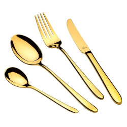 سرویس قاشق و چنگال طلایی 6 نفره 26 پارچه عرشیا مدل TM1401G-3479