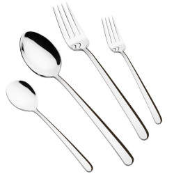 سرویس قاشق چنگال استیل براق 12نفره 48 پارچه عرشیا مدل TM548M-3476