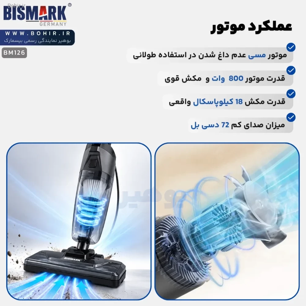 جارو پرتابل تی دار بیسمارک مدل BM126